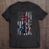 American Flag Anchor Shirt Patriotic Military July Navy Usa Tee