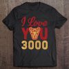 Avengers Endgame Iron Man I Love You 3000 Red Yellow Logo Pullover Tee