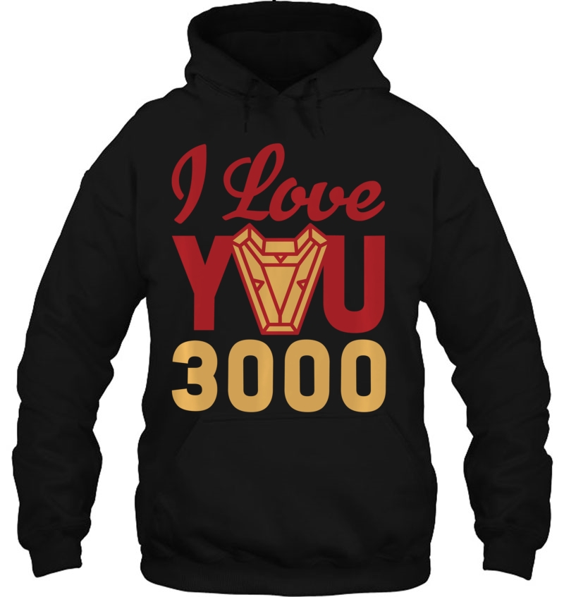 Avengers Endgame Iron Man I Love You 3000 Red Yellow Logo Pullover Mugs