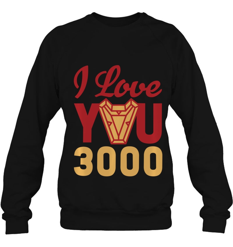 Avengers Endgame Iron Man I Love You 3000 Red Yellow Logo Pullover Mugs