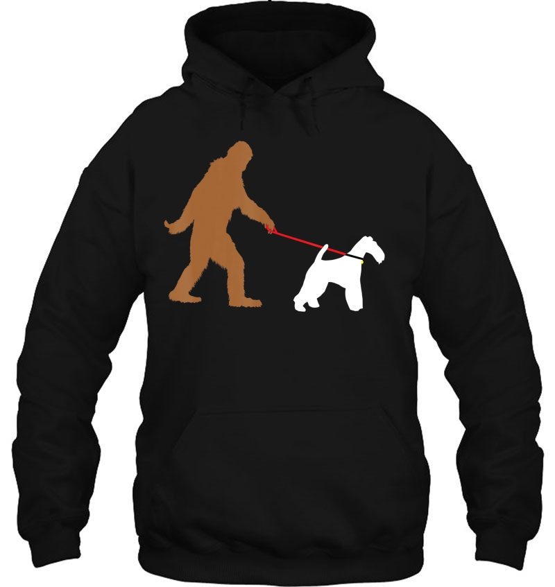 Bigfoot Walking Wire Fox Terrier Dog Sasquatch Mugs