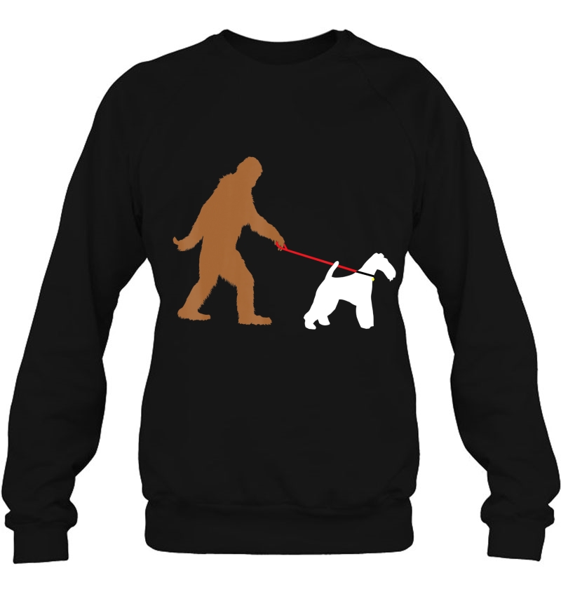 Bigfoot Walking Wire Fox Terrier Dog Sasquatch Mugs