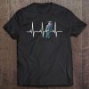 Blue Jay Shirt For Birders - Bluejay Heartbeat Tee