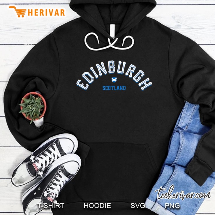 Edinburgh Scotland Vintage Scottish Capital Hoodie