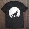 Full Moon Howling Wolf Silhouette Cool Wolves Lover Gift Tee