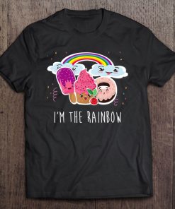 Funneh Cute Matching Family Halloween I'm Rainbow Costume Tee