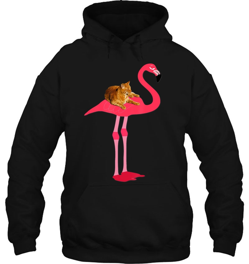 Funny Cat On Pink Flamingo, Cat Ridding A Bird, Mbassp Mugs