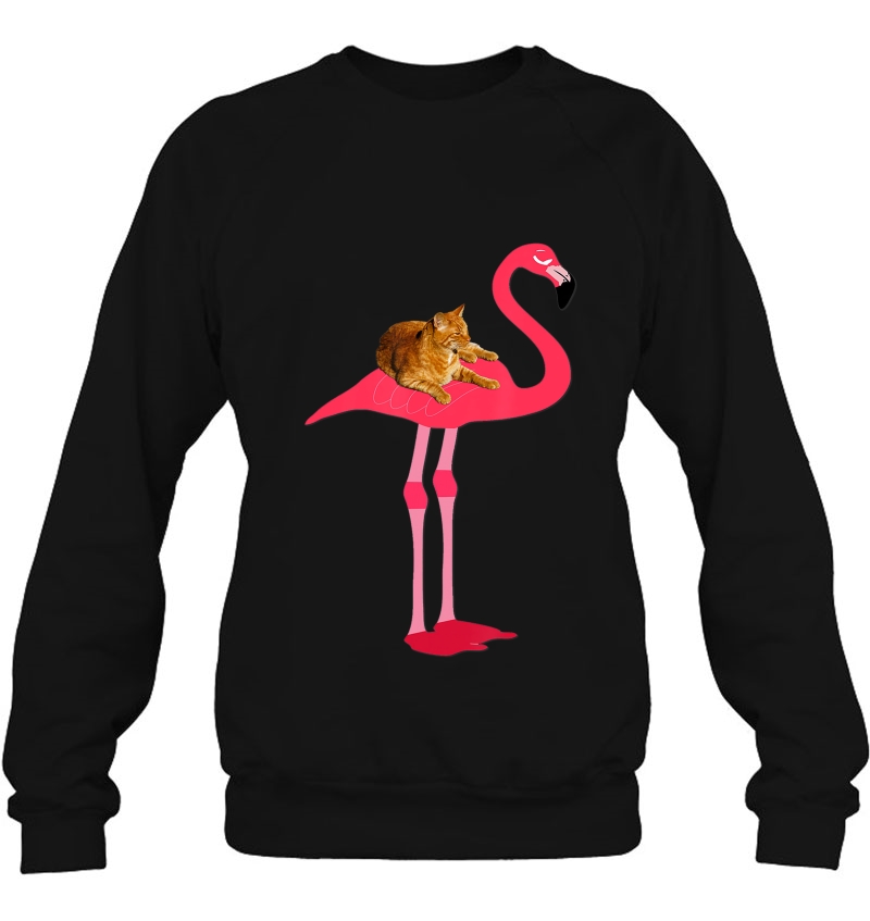 Funny Cat On Pink Flamingo, Cat Ridding A Bird, Mbassp Mugs