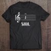 Funny Music Shirt Shh Quarter Rest And Fermata Tee