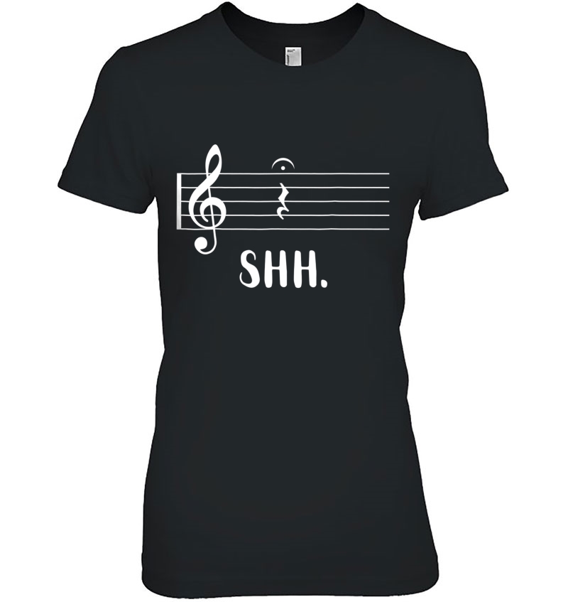 Funny Music Shirt Shh Quarter Rest And Fermata Hoodie