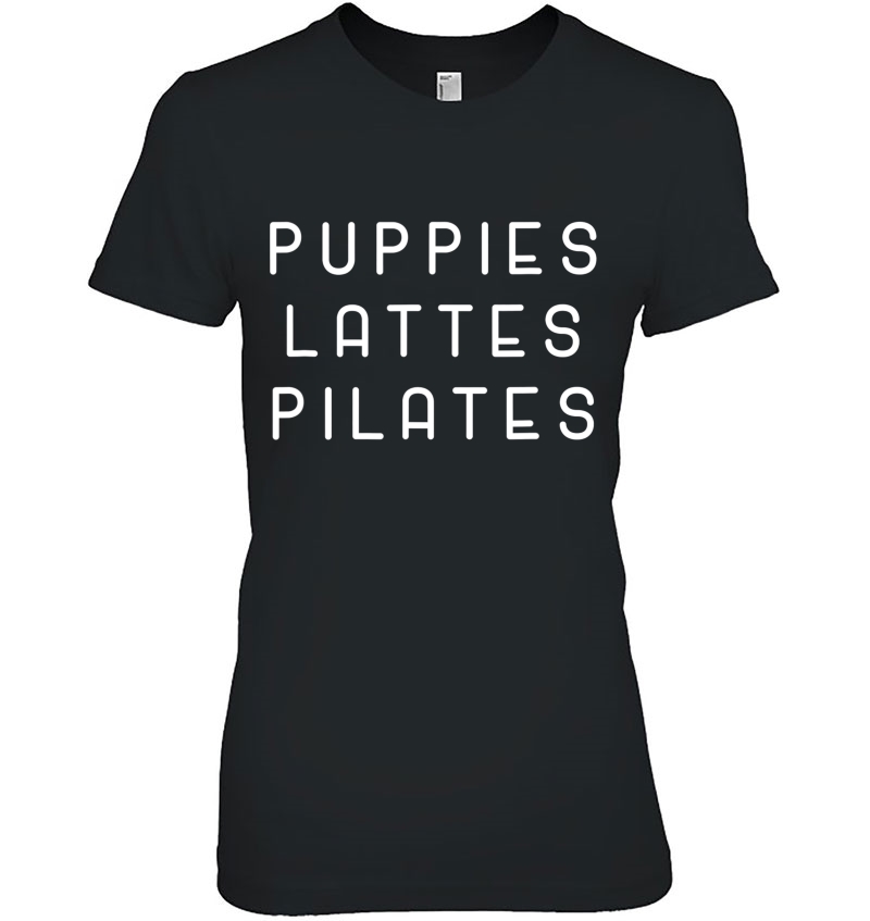 Funny Puppies Lattes Pilates Coffe Dog Sports Lover Hoodie