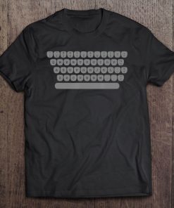 Funny Retro Typewriter Keyboard Gift Cute Typist Men Women Tee