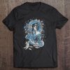 Geisha Lewd Girl Mighty Blue Dragon Spirit Tee