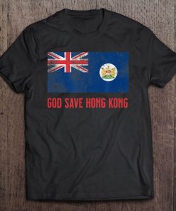 God Save Hong Kong British Colonial Hk Flag Protest Tee