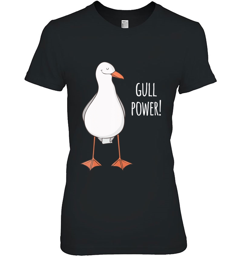 Gull Power Girl Motivational Funny Seagull Hoodie