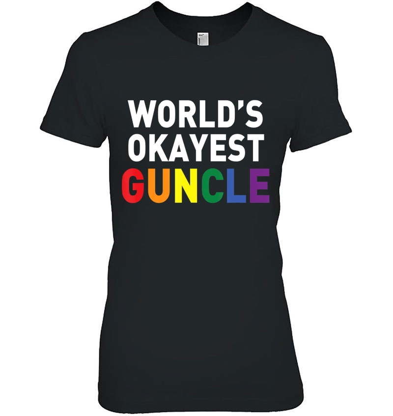 Guncle Proud Of My Gay Uncle World's Okayest Guncle Hoodie