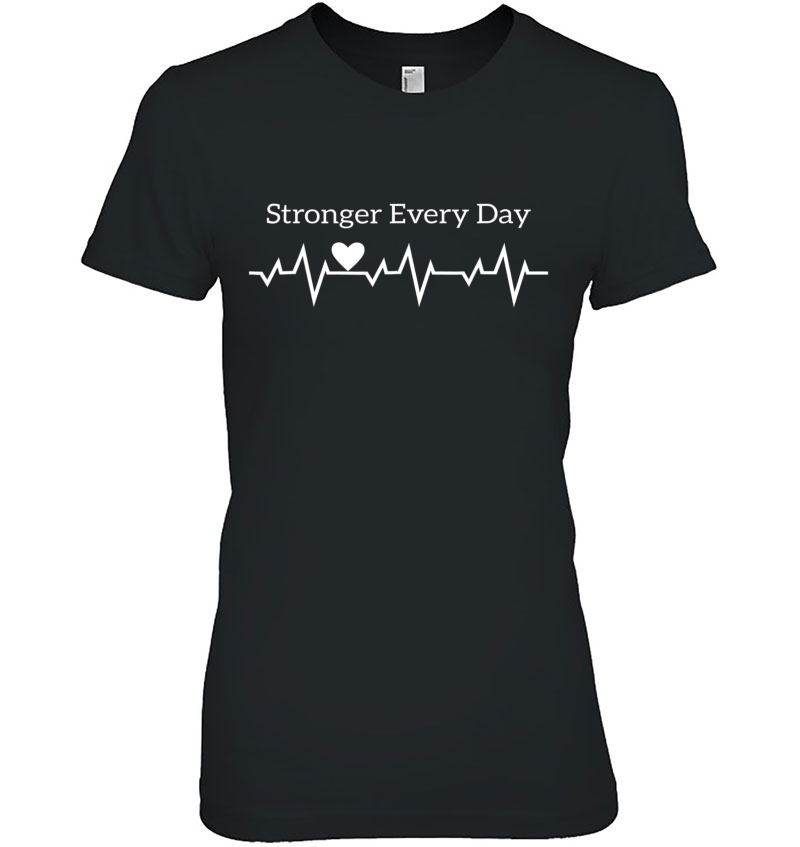 Heart Attack Survivor Stronger Every Day Heartbeat Hoodie