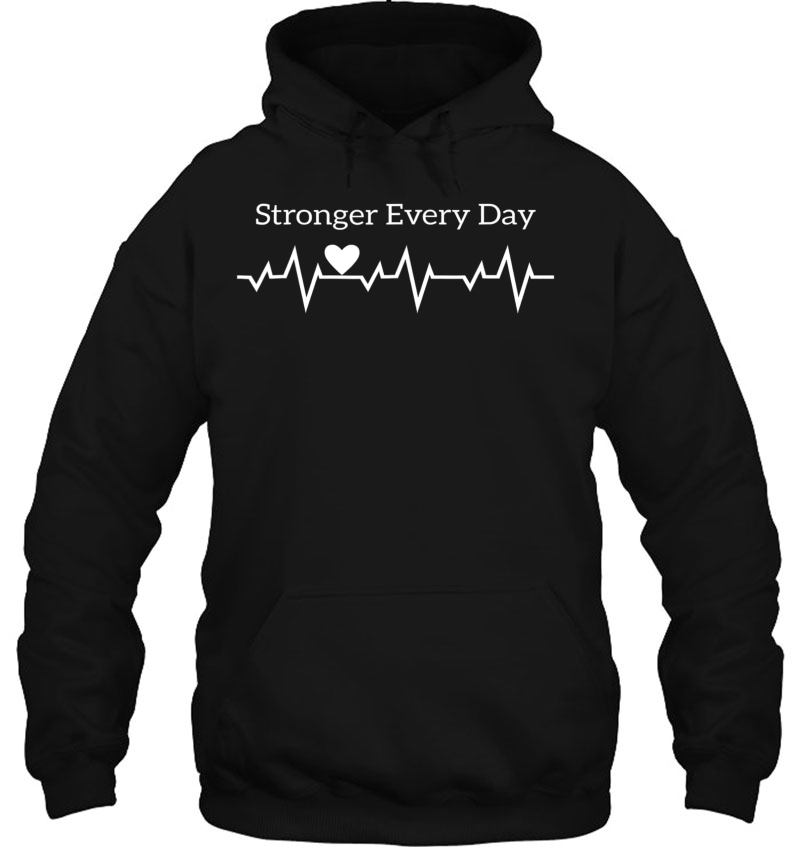 Heart Attack Survivor Stronger Every Day Heartbeat Mugs