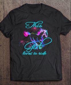 Horseback Riding-This Girl Loves To Ride Trendy Tee