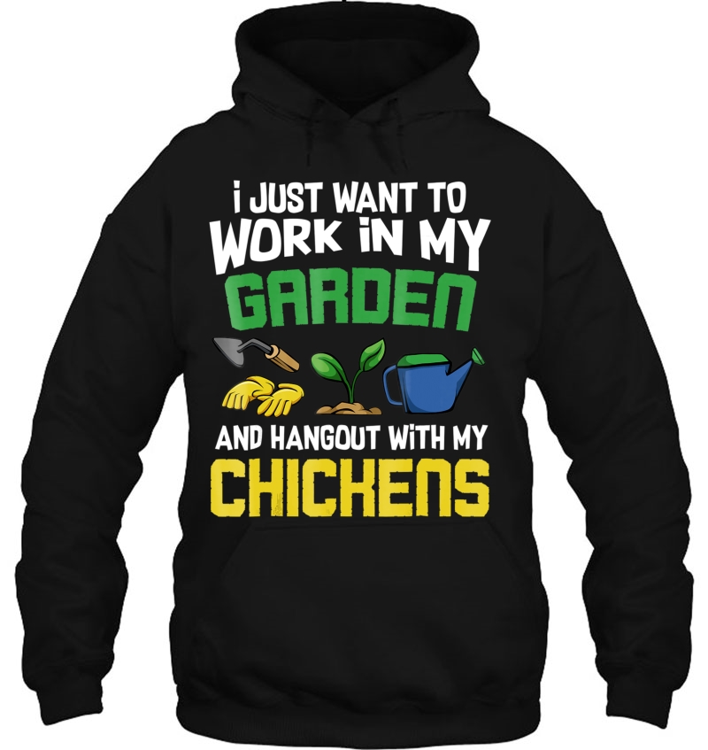 I Just Want To Work In My Garden And Hang Out With Chickens Mugs