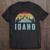 Idaho Retro Vintage Mountains Hiking Nature Tee