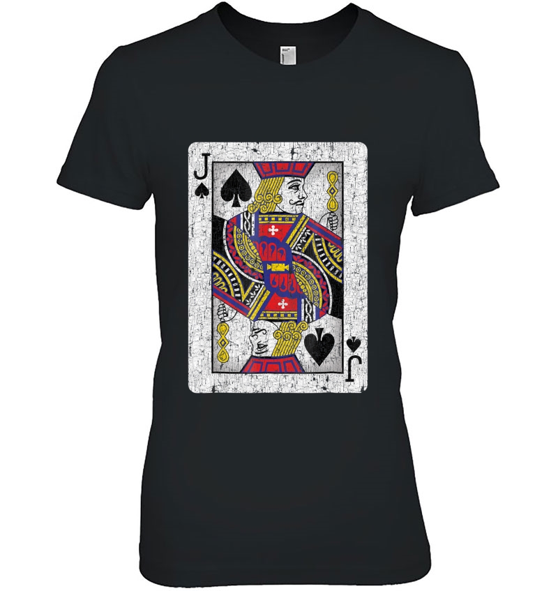Jack Of Spades Poker Lover Gifts Playing Card Ladies Tee