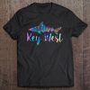 Key West Fl Shark Mandala Fishing Diving Vacation Souvenir Tee