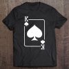 King Of Spades Shirt Playing Card Halloween Costume (Dark) Tee