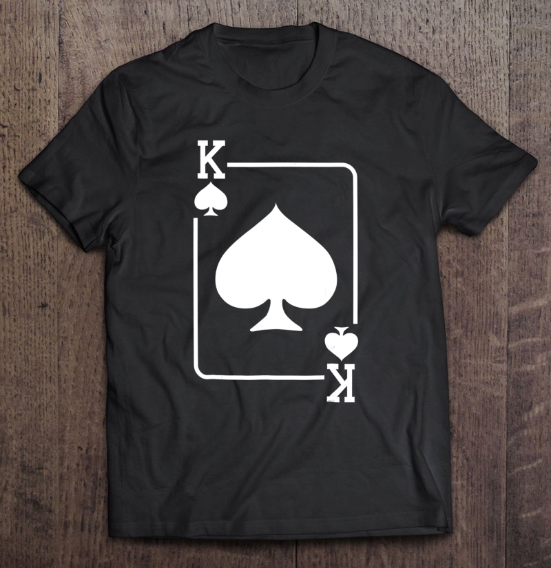 King of Spades Card Halloween Costume T-Shirt Size S-5XL