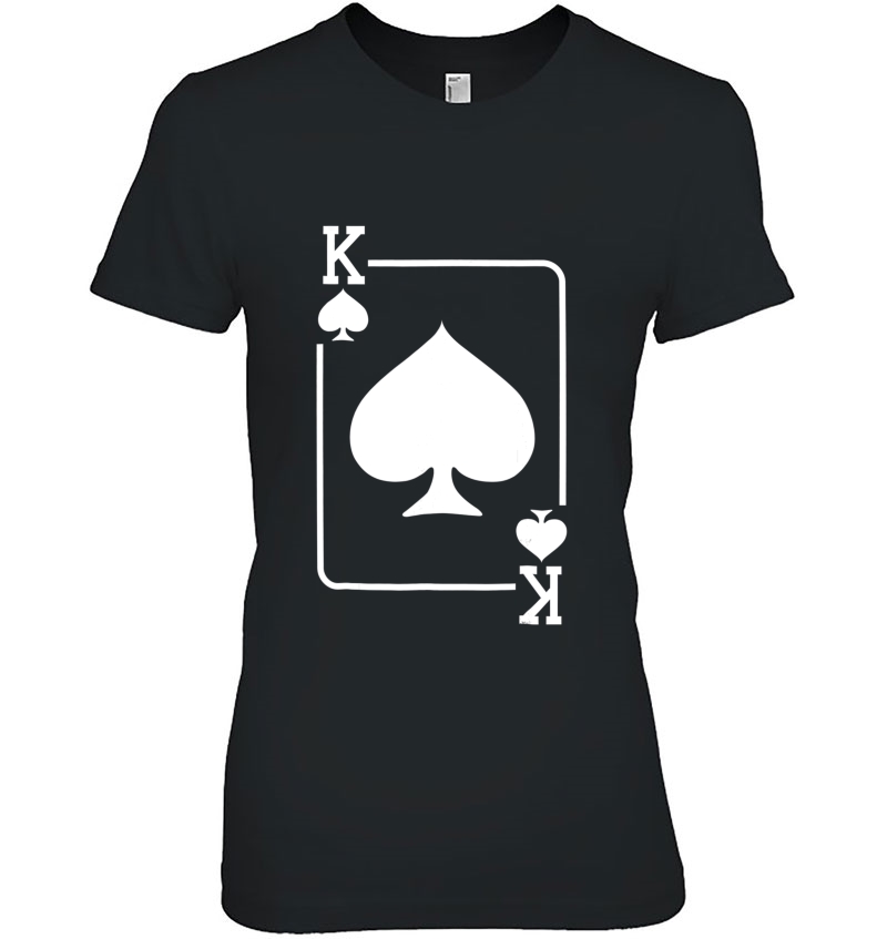 King Of Spades Shirt Playing Card Halloween Costume (Dark) Hoodie