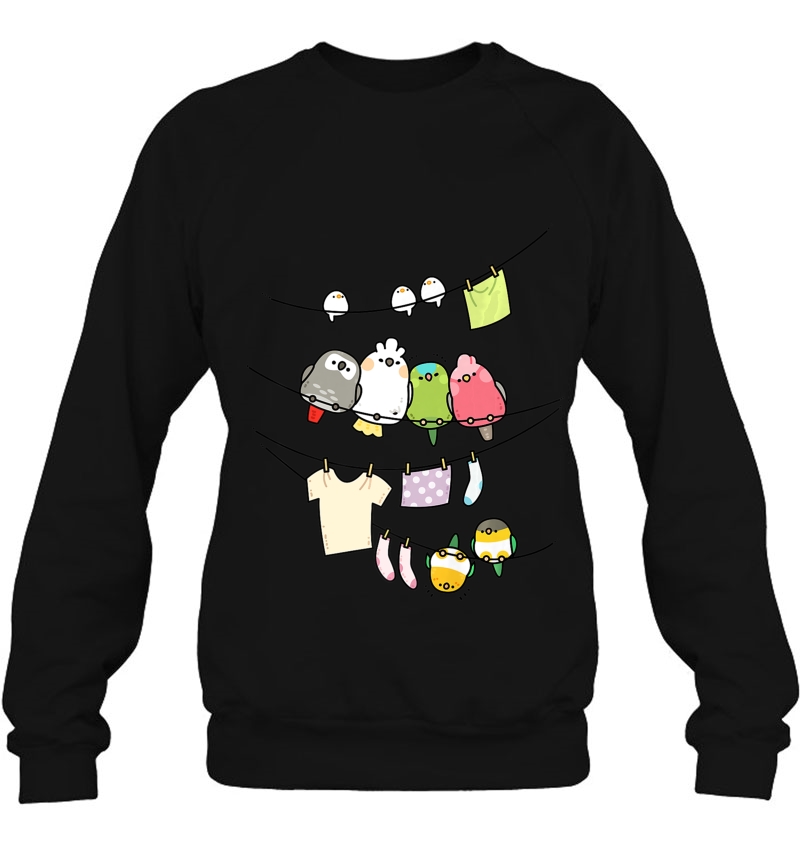 Laundry Birds Cute Parrot Sweatshirt