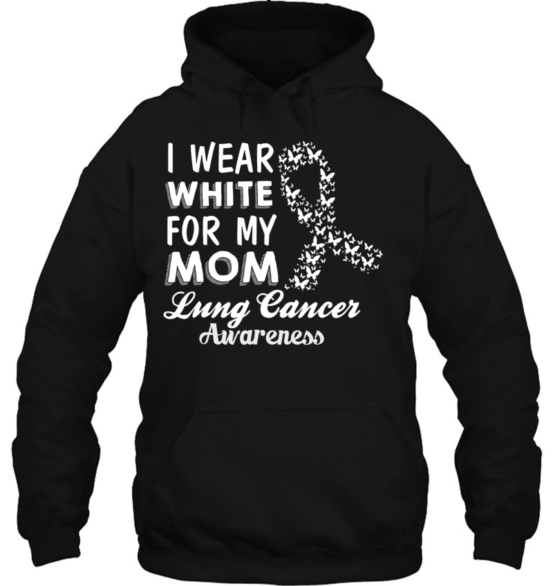 Lung Cancer Awareness -I Wear White For My Mom Mugs