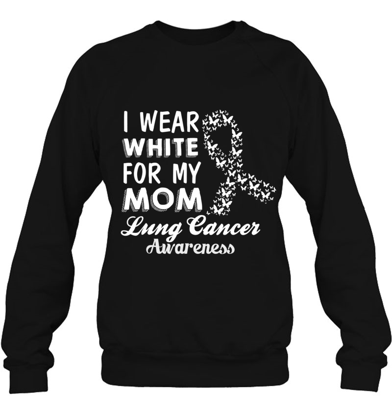 Lung Cancer Awareness -I Wear White For My Mom Mugs