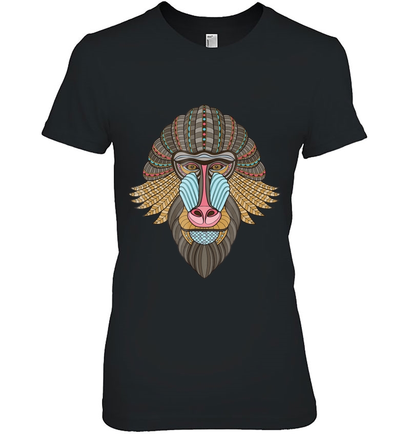 Mandrill Baboon Ladies Tee