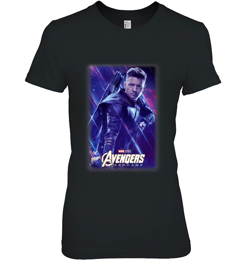 Marvel Avengers Endgame Hawkeye Galactic Poster Hoodie