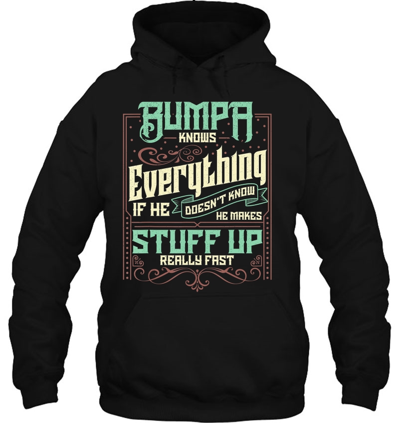 Mens Bumpa Knows Everything Funny Bumpa Fathers Day Gifts Mugs