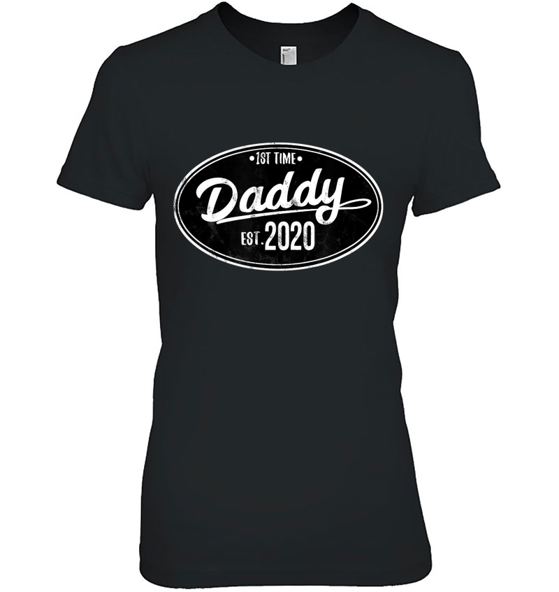 Mens First Time Dad Est. 2020 Daddy To Be New Father Gift Hoodie