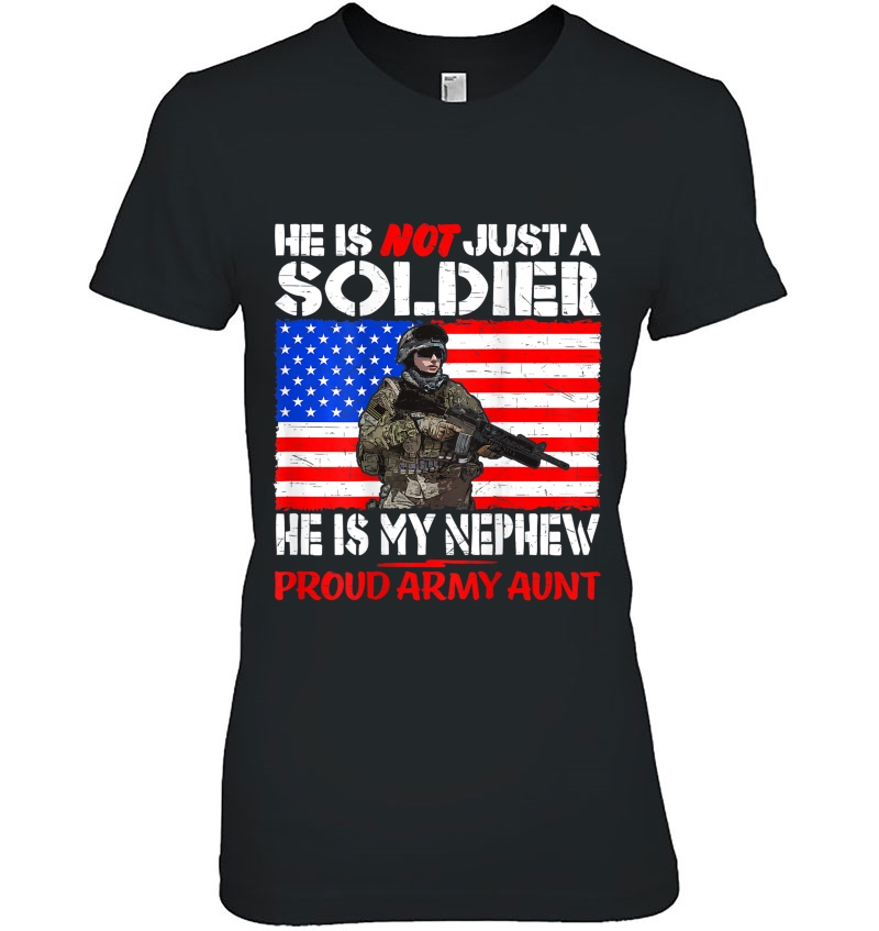 My Nephew Is A Soldier Proud Army Aunt Military Family Gift Hoodie