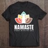 Namaste Home With My Dog Shirt Zen Yoga Tee