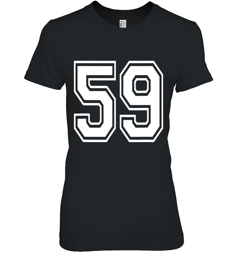 Number 59 Birthday Varsity Sports Team Jersey Hoodie