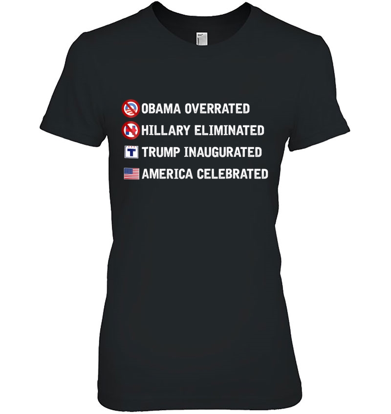 Obama Hillary Trump America Funny Pro-Trump Hoodie