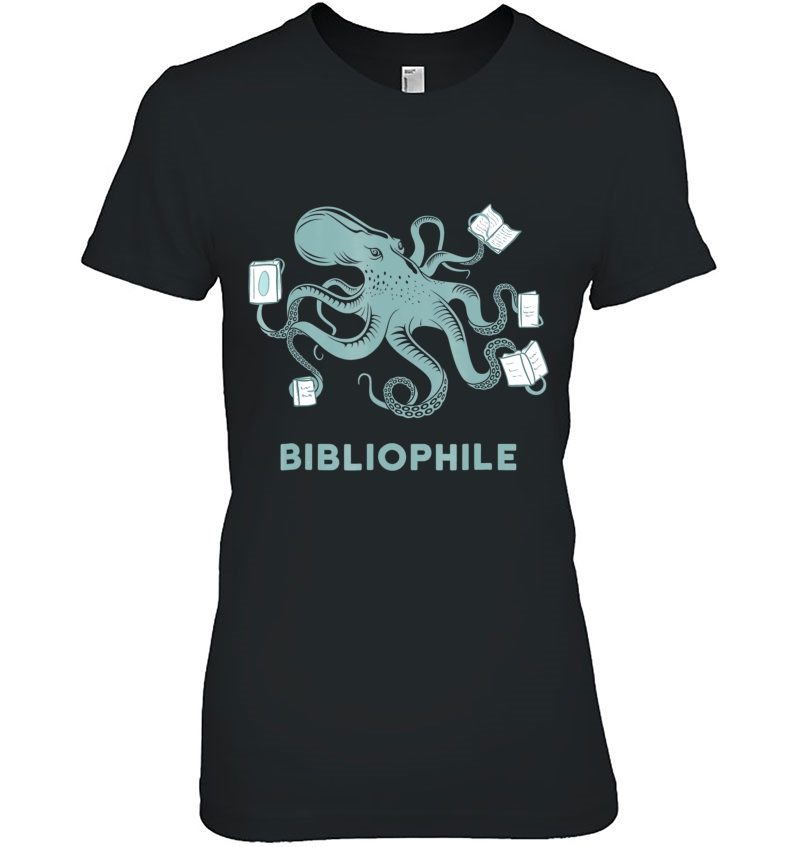 Octopus Bibliophile Shirt Librarian Gift Hoodie