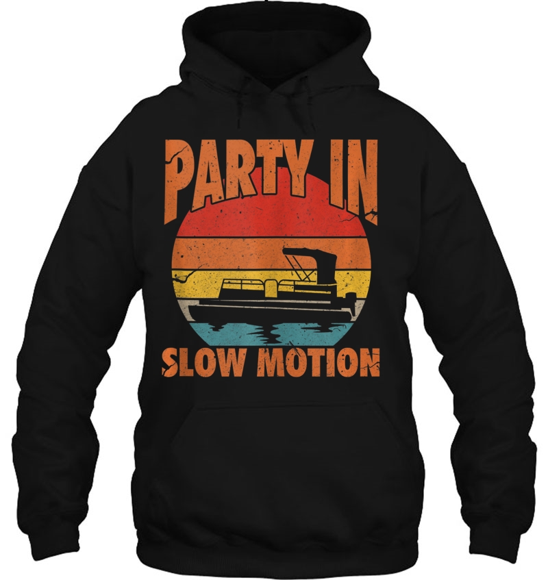 Party In Slow Motion Funny Pontoon Boat Mugs