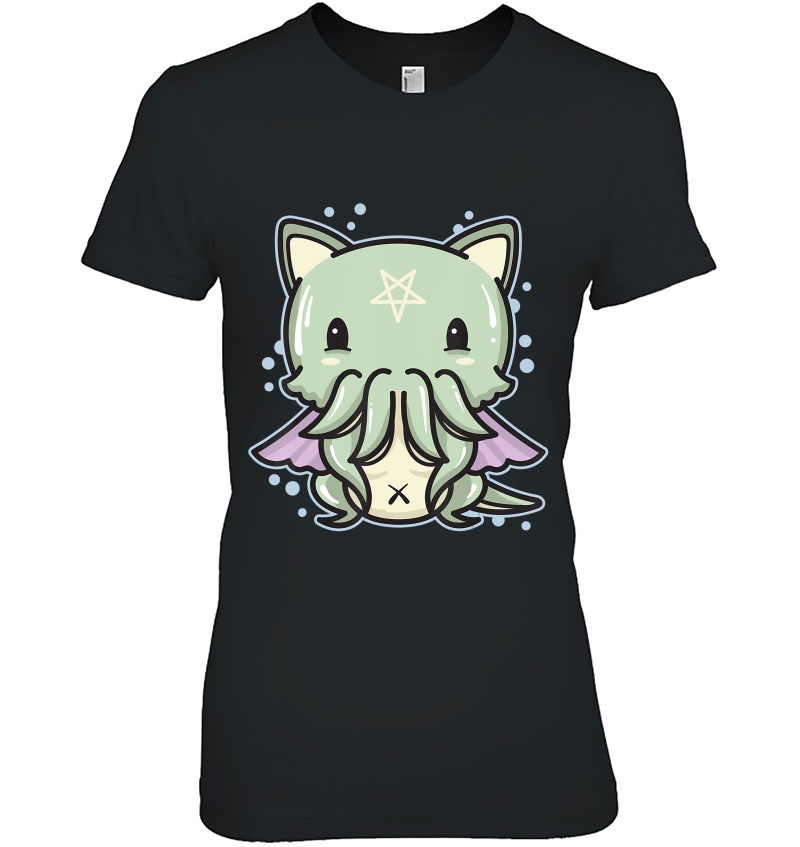 Pastel Goth Cathulhu Cat - Creepy Cute Kawaii Cthulhu Gift Hoodie