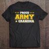 Proud Army Grandma Us Military Grandma Family Tee