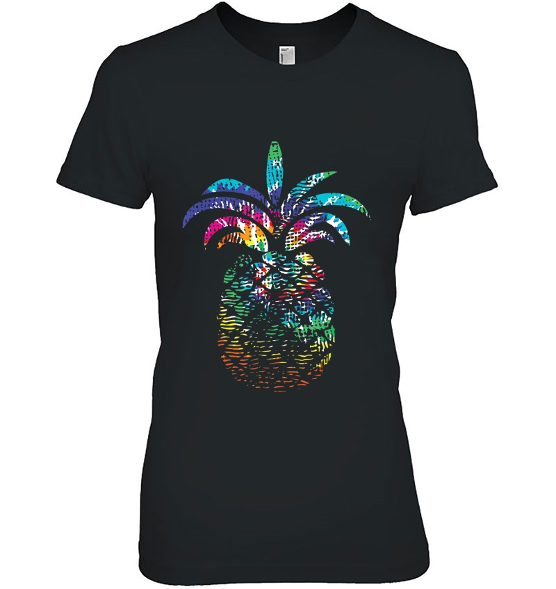 Rainbow Pineapple Shirt Vintage Retro 80'S Style Cute Gift Hoodie