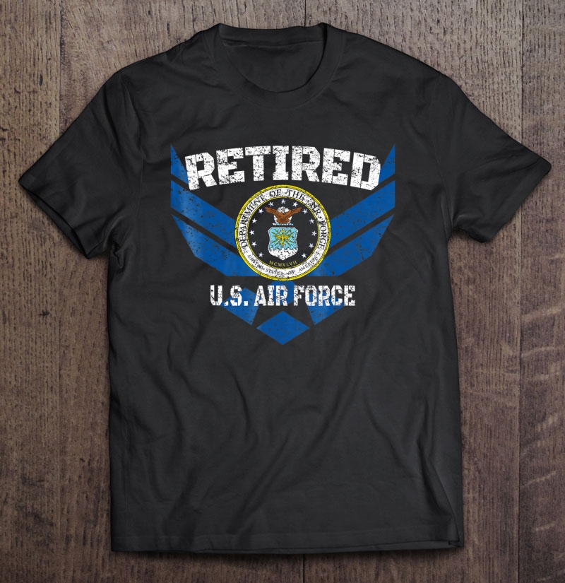 Retired Us Air Force Distressed Veteran Shirt