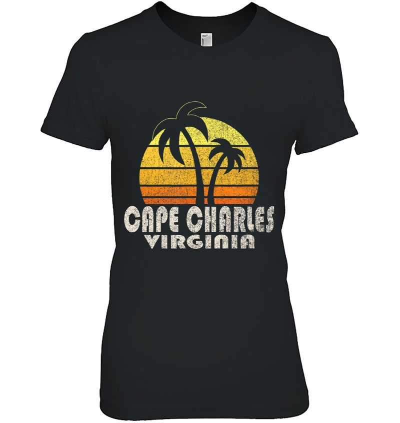 Retro Cape Charles Va Beach Vacation Hoodie