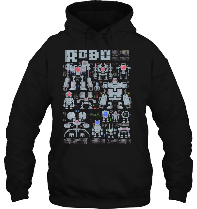 Robo Pixels Geeky Pixel Art Robot Mugs