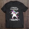 School Counselor Squad Dabbing Unicorn Counselor Tee